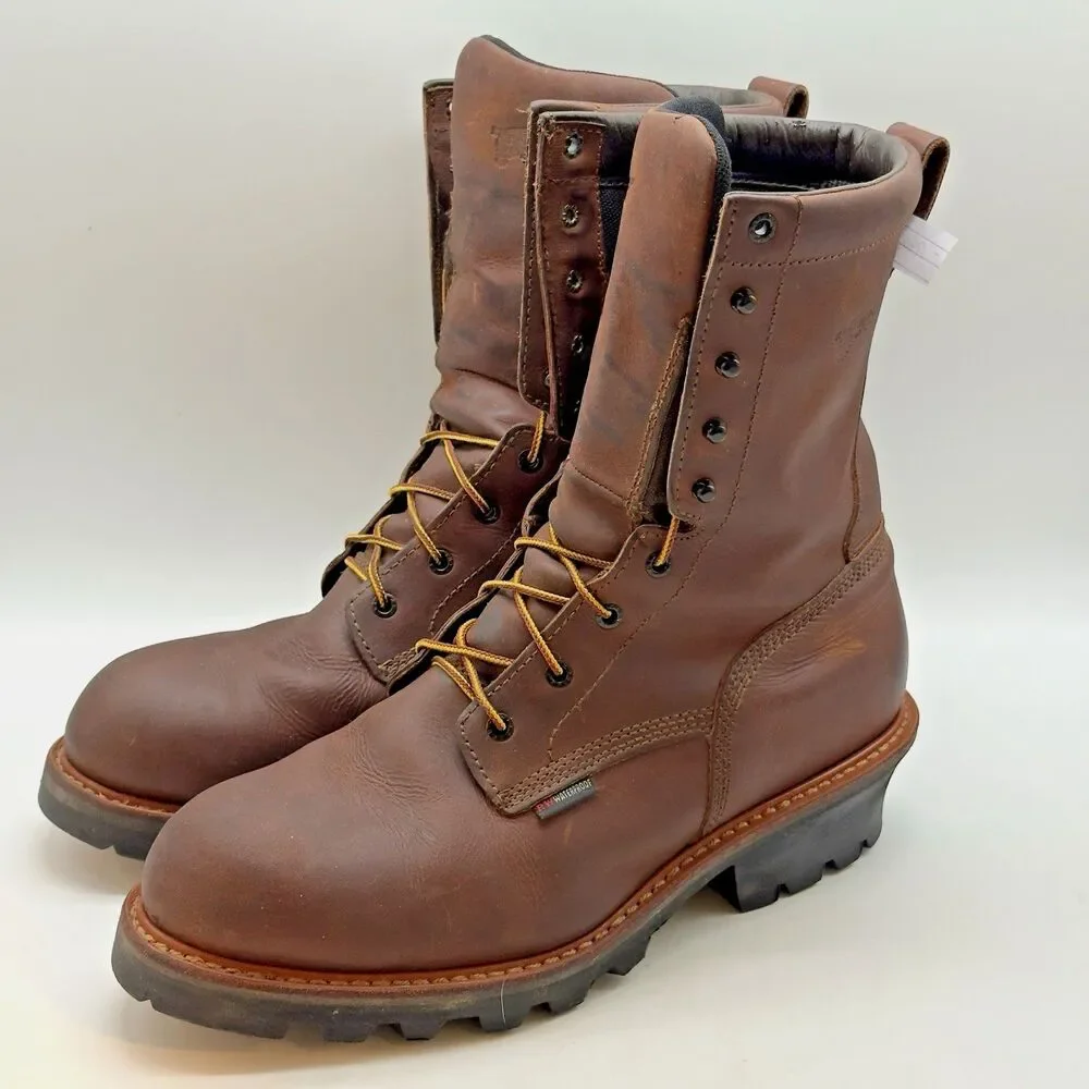 Red Wing LoggerMax 620 Boots Men's 13D Brown Waterproof Leather ASTMF2892-11 EH